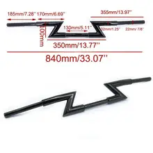 22 мм 7/" Руль Z-Bar для Harley Honda Kawasaki Suzuki Yamaha CB VT GSX YZF