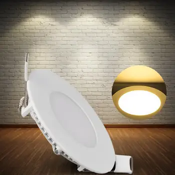 

LED Recessed Ceiling Panel Down Lights Ultra Slim Lamp For Indoor Office Restaurant 6W 9W 12W 15W 18W
