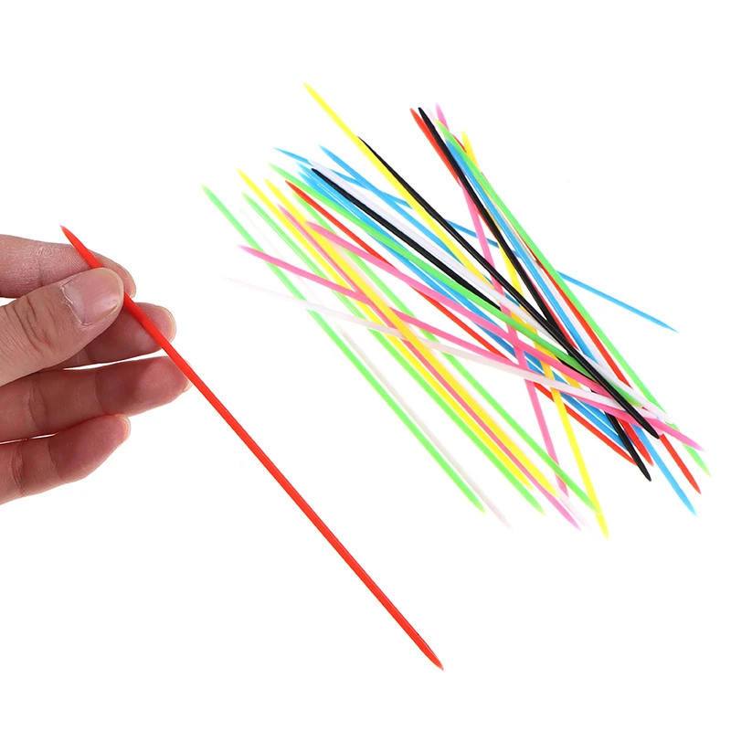 

30PCS With Box Game Kids Gifts Baby Children Educationaln toy Colorful Plastic Traditional Mikado Spiel Pick Up Sticks