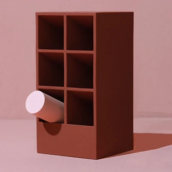 

9 Grids Lipstick Holder Cosmetic Desk Lipstick Display Stand Organizer Storage Box Makeup Tool