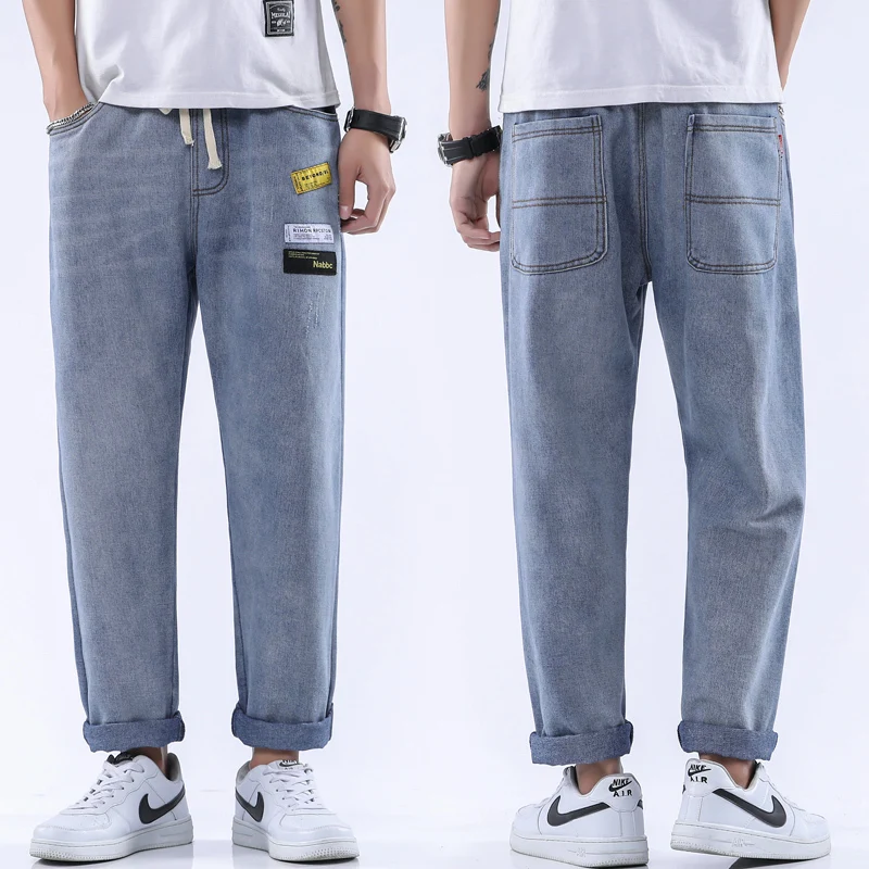 Casual Jeans for Men Classic Pants Straight Loose Denim Blue Jeans Men Jeans Pants Baggy Designer Brand Trousers Male 2020