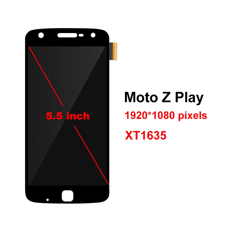 Super AMOLED для Motorola Moto Z Play XT1635 02 LCD сенсорный экран дигитайзер дисплей Замена MOTO