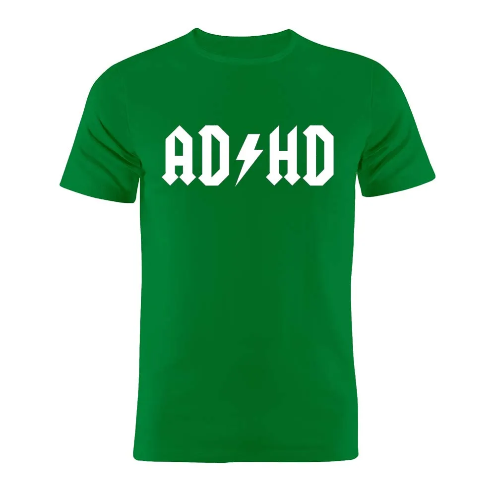 Хлопок унисекс футболка ADHD Забавный силуэт художественная Подарочная футболка