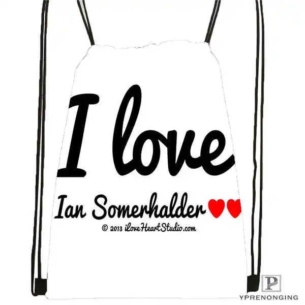 

Custom Ian-Somerhalder-Lost-Reunion Drawstring Backpack Bag Cute Daypack Kids Satchel (Black Back) 31x40cm#180611-03-102