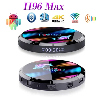 

Android 9.0 H96 MAX X3 1000M Smart TV Box Amlogic S905X3 8K 4GB 128GB 64GB 2.4G&5G Wifi BT 4K Media Playe Andriod TV Set Top Box