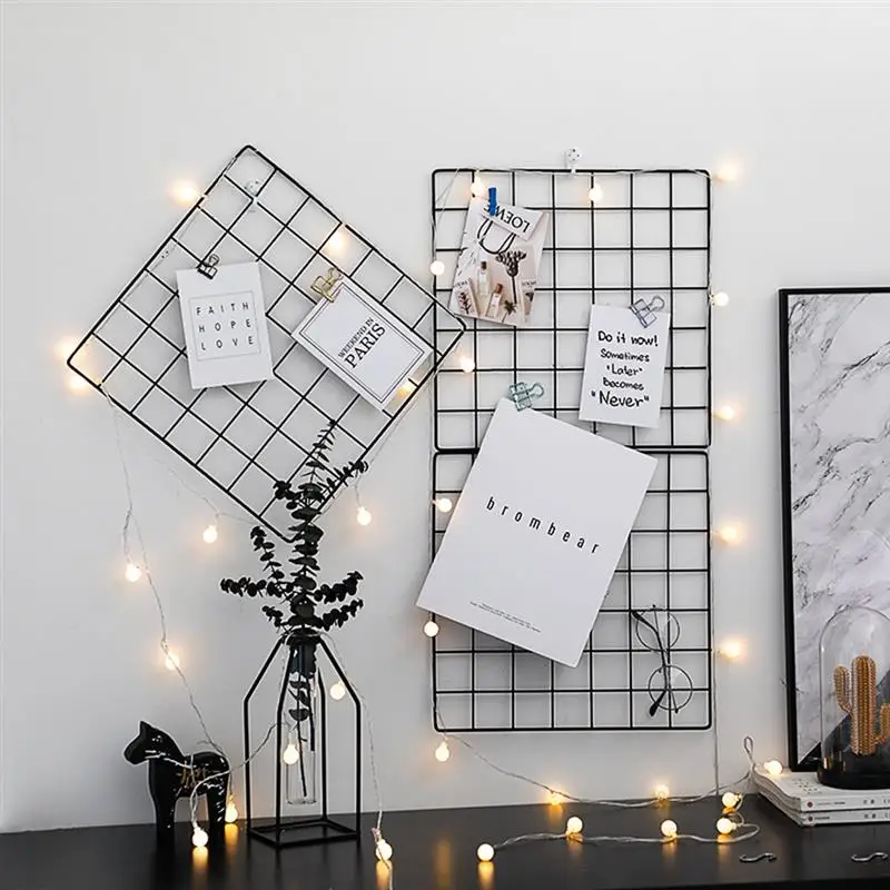 Простая однотонная железная квадратная сетка для фотосъемки DIY креативный