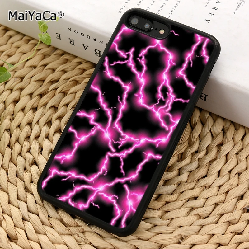 MaiYaCa Электрический розовый чехол для телефона Iphone 5 SE 6 6s 7 8 X XR XS 11 12 13 Pro max samsung galaxy S7