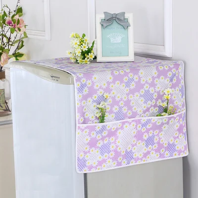 Pinkflower Многофункциональная домашняя стиральная машина пылезащитный чехол для холодильника Пылезащитная ткань водонепроницаемый органайзер для хранения маслостойкий пылезащитный чехол - Цвет: Pinkflower