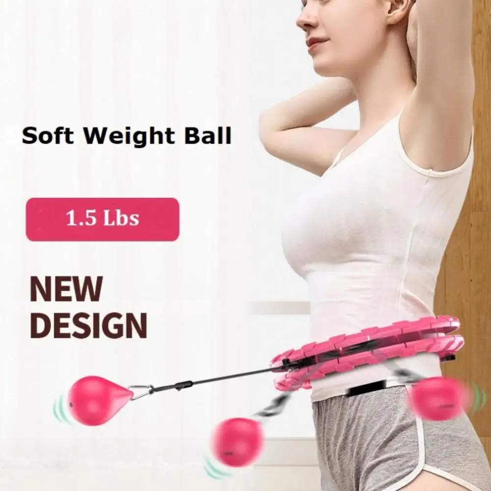 

24 Sections Intelligence Hoop Neutral Abs Adjustable Weight And Size 360 Degree Massage Belly Abdominal Trainer