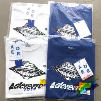 

Thick Oversize Ader error T-shirt Men Women 1:1 High-Quality Abstract UFO Printing Adererror Streetwear Top Tees T Shirt