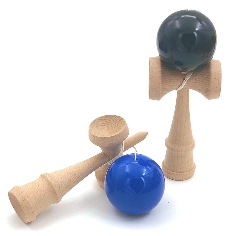 18 см, профессиональные деревянные игрушки Kendama, одноцветные, искусственная краска, умелый шар для жонглирования, антистресс, Спорт на открытом воздухе для детей и взрослых