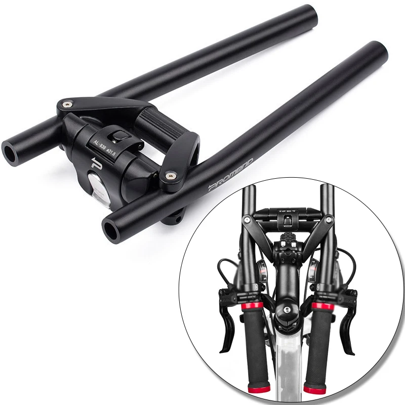 

Folding Bicycle handlebar Mountain Bike Aluminum Alloy Riser Stem Cycling