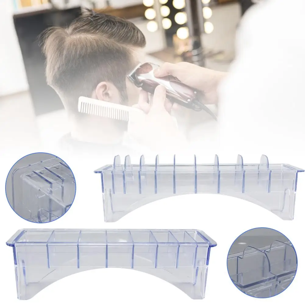 

1Pc 8 Grid Base Box For Universal Hair Clipper Limit Comb Guide Attachment Size Barber Replacement Hair Styling Tool Accessories