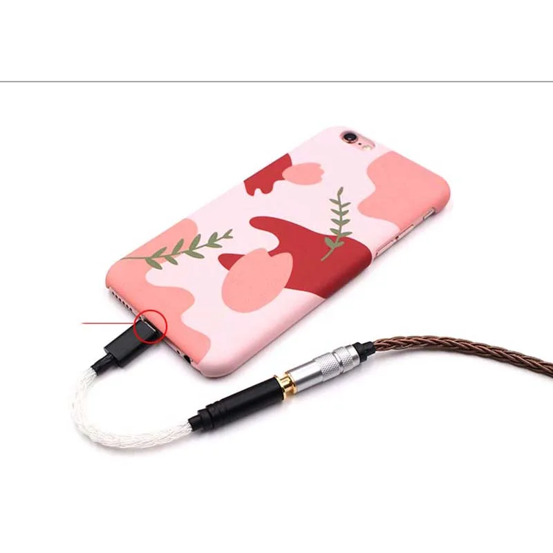 HiFi Silver Headphone Adapter For iPhone 7 8 X AUX Adapter For Lightning To 3 5mm 4 4mm 2 5mm Female Headphone Jack Cable T0913