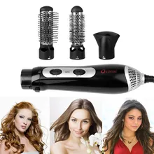 3 в 1 вращающаяся щетка для горячего воздуха, стайлер, расческа, 220-240 В, многофункциональные инструменты для укладки, фен-машина, расческа, парикмахерский инструмент 42