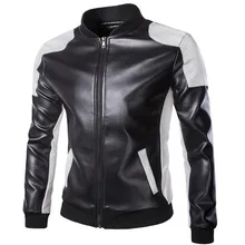 Мужские мотоциклетные кожаные куртки высшего качества, модные мужские кожаные куртки и пальто из искусственной кожи, подходящие цвета, пальто, Прямая поставка