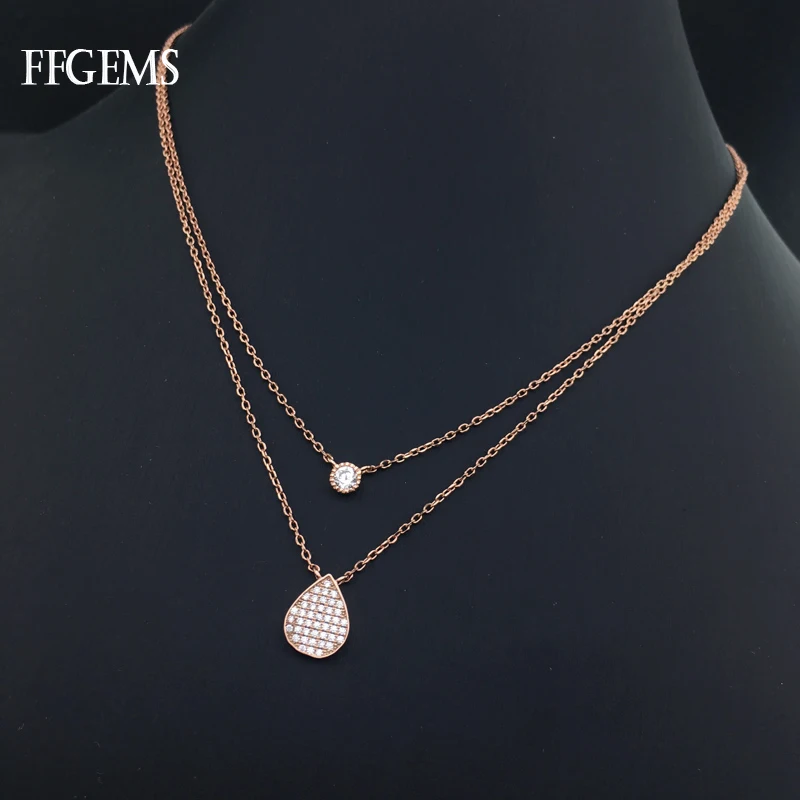 FFGems Real 10K Gold Necklace Pendant 