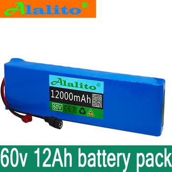 

60V 16S2P 12Ah 18650 Li-ion Battery Pack 67.2V 12000mAh Ebike Electric bicycle Scooter with BMS 1000Watt with bms