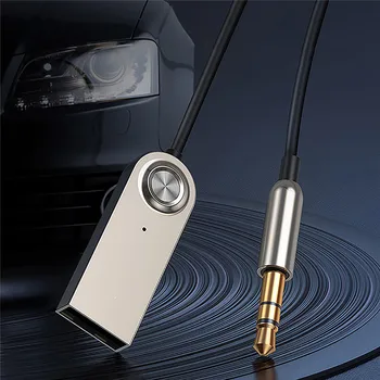 

Bluetooth 5.0 Receiver Multi-function Audio Adapter Car USB Cable Adapter Transmitter USB to 3.5mm Converter