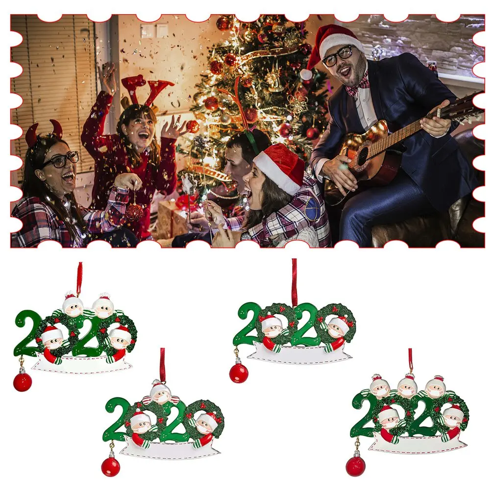 

Christmas Ornament Resin Hanging Pendants Xmas Tree Decor Santa Claus Christmas Decorations For Christmas Party Gifts