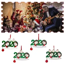 Christmas Ornament Resin Hanging Pendants  Xmas Tree Decor Santa Claus Christmas Decorations For Christmas Party Gifts