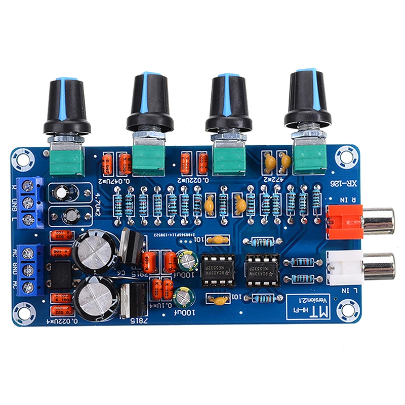 NE5532 OP-AMP предусилитель усилитель Объем Тон EQ Управление доска регулируемые ВЧ СЧ бас предусилитель Управление доска 12V