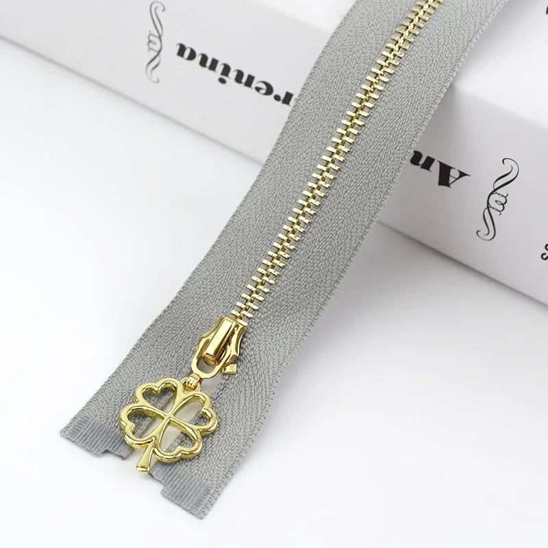 Meetee 2 шт 40-70 см 3# Металлические молнии Open-End Авто замок золотая молния DIY сумки кошелек Декор одежды молния Швейные аксессуары ZA039 - Цвет: Серый