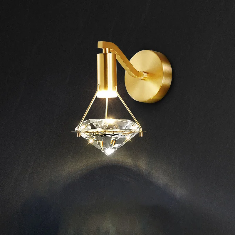 Diamond Shaped Aisle Crystal Wall Light 6