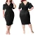 Women's Plus Size A Line Dress Solid Color V Neck Ruched Half Sleeve Spring Summer Elegant Casual Prom Dress Knee Length Dress Daily Evening Party Dress 6