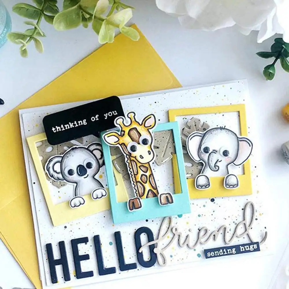

ANIMAL FAMLIY Metal Cutting Dies and Stamps Scrapbooking Paper Craft Handmade Card Album Punch Art Cutter 2020 New Dies