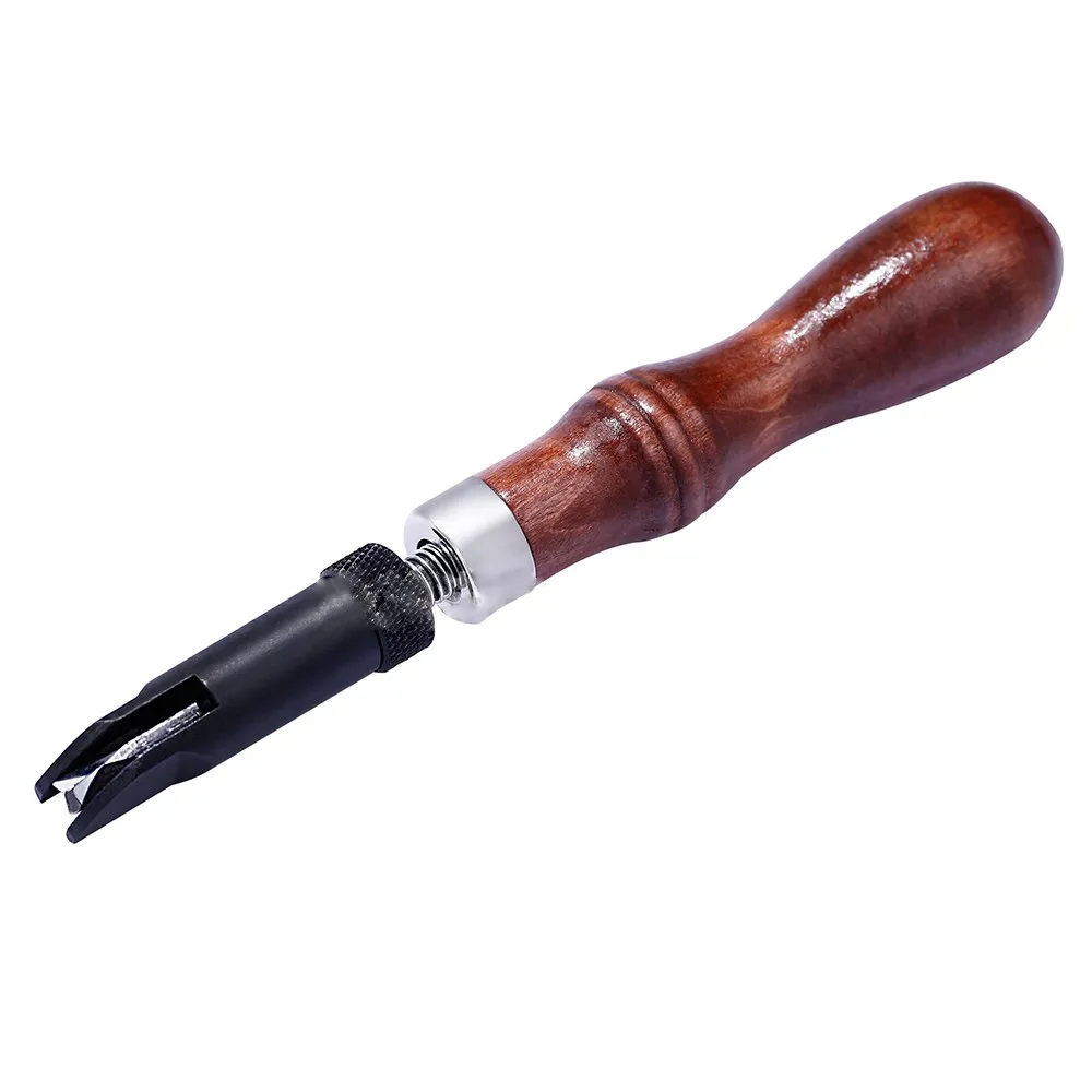 1 шт. кожаная ручка для инструмента прочная V тип Push Gouge устройство для рифления регулируемые инструменты для сминания