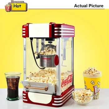 

Electric Popcorn Machine Household Commercial Small Fully Automatic Non-stick Pan