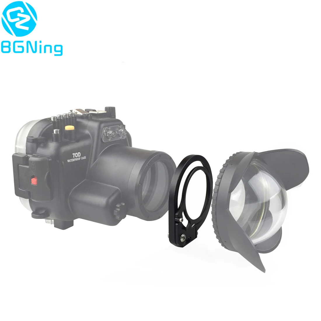 BGNing M67 резьба 98 до 67 мм объектив откидной адаптер зажим Дайвинг фильтр для подводного плавания водонепроницаемый корпус Чехол 100 мм фотография
