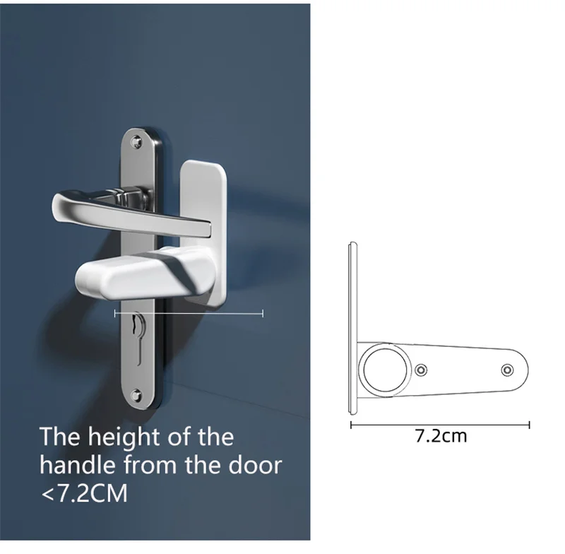 Baby Safety Lock Door Lever Lock Protection from Children Universal Door Lock