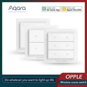 

Aqara Opple Wireless Switch Smart Switch ZigBee 3.0 App Control Wireless Wall Switch Work With Mijia App Apple HomeKit