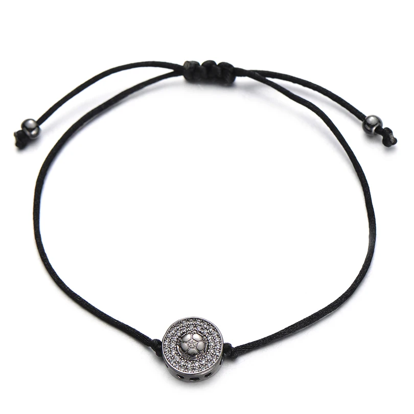 flower black Pipitree Фианит, циркон, Кристалл Круглый браслет в форме сердца глаз бабочка цветок Шарм красные нитяные браслеты для женщин ювелирный подарок для возлюбленных - Окраска металла: flower black