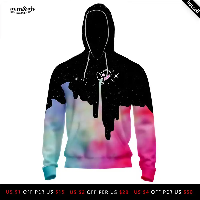 spilled milk galaxy hoodie