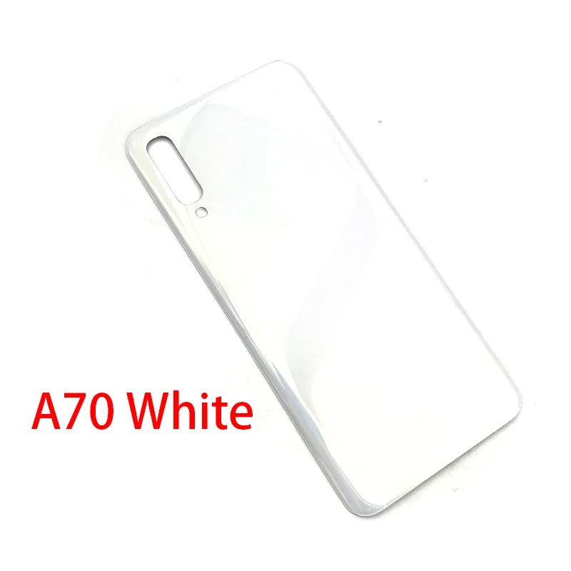 Задняя стеклянная крышка для samsung Galaxy A40 A50 A70 A405F A505F A705F корпус батареи задняя крышка - Цвет: A70  White