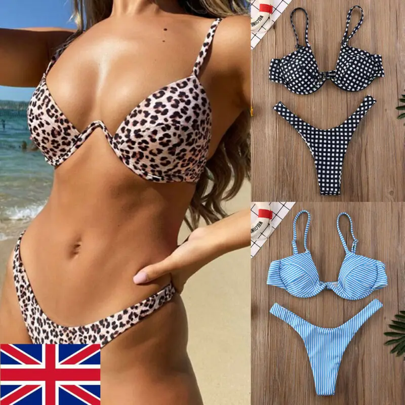 

Sexy Push Up Unpadded Brazilian Bikini Set Women 4 Colors Bandage Bikini Set Swimsuit Triangle Swimwear Bathing