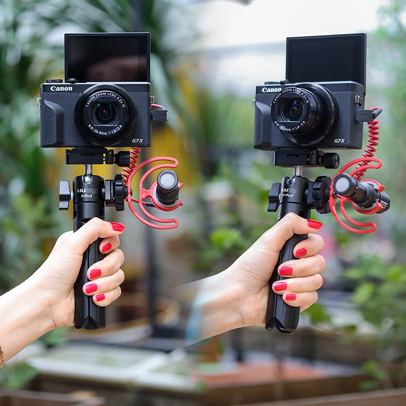UURig U-Pod портативный Vlog Стенд Настольный держатель ручка Штатив для sony/Canon Mirroless камера с холодным башмаком для микрофона