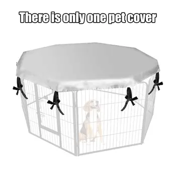 

Pet Supplies Dog Crate Cover Durable Puppy Windproof Sun Shade Waterproof Foldable Pool Protective Octagon Kennel Outdoor Indoor