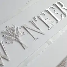 Mmao ремесла металла стали резки штампы зимние буквы украшения