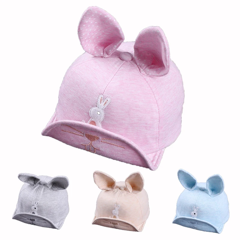 Новинка 2019 детская шапка с кроличьими ушками Женская Бейсболка для