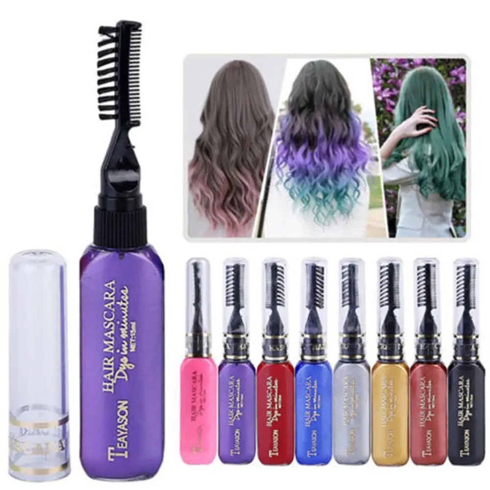 MeterMall 13 Colors One-off Hair Color Dye Temporary Non-toxic DIY Hair Color Mascara Washable One-time Hair Dye Crayons