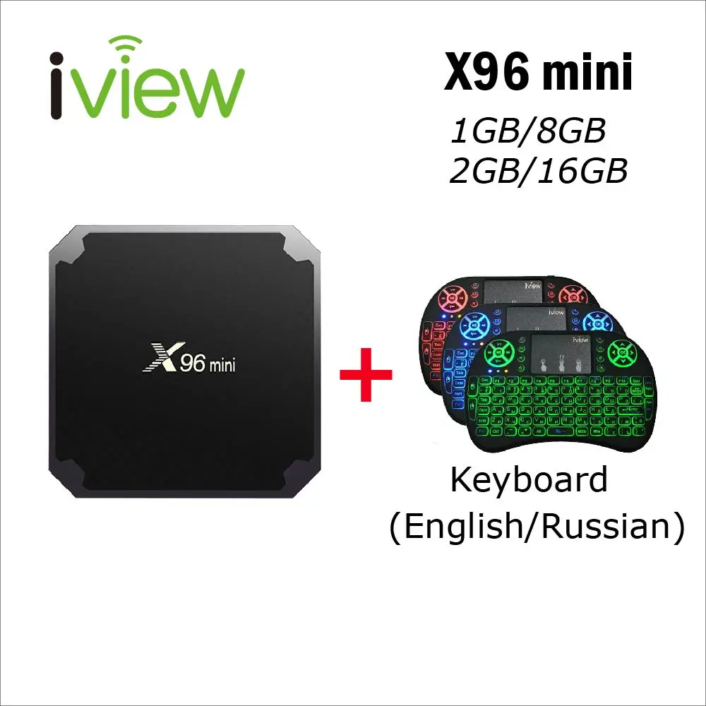 X96 Мини Android TV BOX с клавиатурой Amlogic S905W Четырехъядерный 4K WiFi Netflix mini Smart