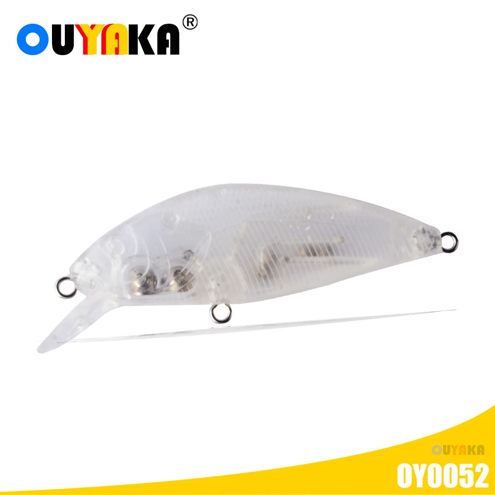 

Blank Unpainted Fishing Accessories Lure Sinking Minnow Weights 5.4g 69mm ABS Diy Artificial Bait Kit Pesca Wobblers Carp Leurre