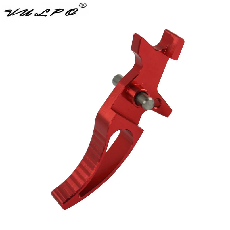 VULPO высокое качество IPSC CNC алюминиевый таймер триггер для M4/M16 серии Airsoft AEG BK красный серебристый - Цвет: Red