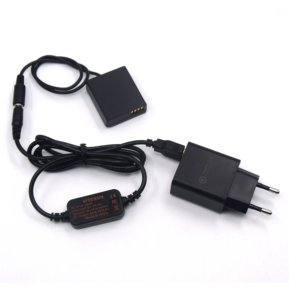 Флуоресцентный аккумулятор DMW DCC11 BLG10 BLE9 + кабель внешнего аккумулятора для