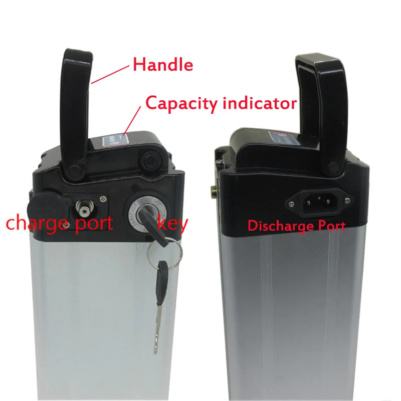 7S 24V 23AH литиевая батарея 18650 350W 500W Ebike Серебряная рыба bateria 30A BMS с зарядным
