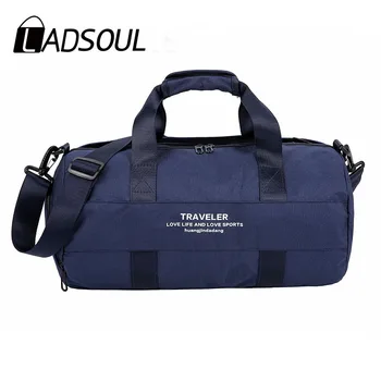 

LADSOUL 2019 New Wet And Dry Separation Yoga Fitness Bag Sports Travel Bag Shoulder Diagonal Bag With Independent Shoes